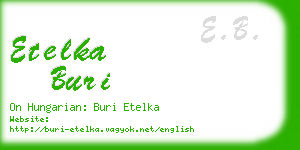 etelka buri business card